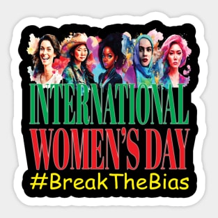 International Women's Day #BreakTheBias Peace Equity Sticker